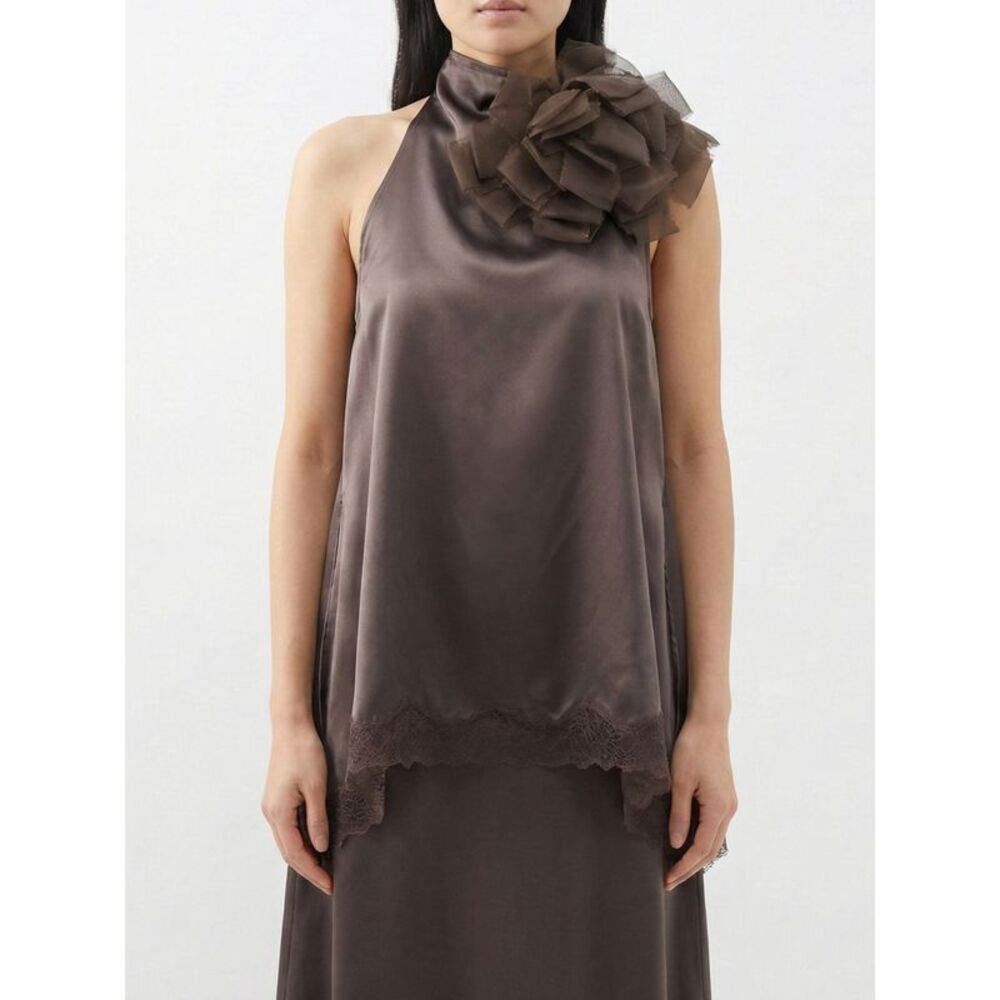 Magda Butrym Top Woman Brown